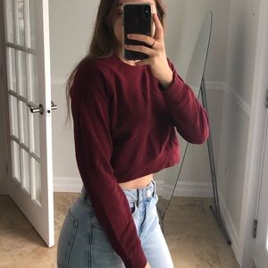 Cropped sweatshirt